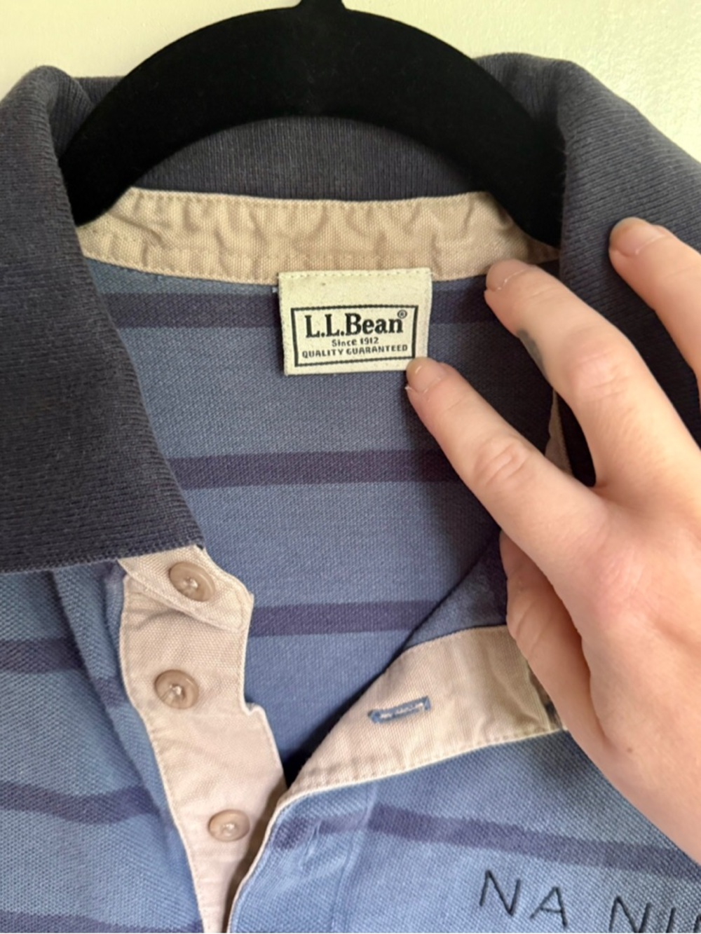 Na Nin Embroidered Vintage Logo Polo Shirt - Picture 3 of 4